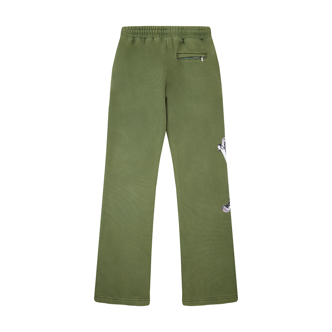 Dead End Flares Vintage Wash (Olive)